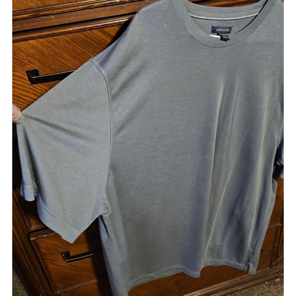 Van Heusen Mens Microtouch Crew Neck T-Shirt XXXL Grey 3XL Gray